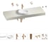 Комплект мебели для ванной комнаты с раковиной Wellsee Genuine Tree 201015999 1
