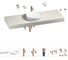 Комплект мебели для ванной комнаты с раковиной Wellsee Genuine Tree 201016479 1
