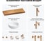 Комплект мебели для ванной комнаты с раковиной Wellsee Genuine Tree 201016039 8