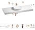 Комплект мебели для ванной комнаты Wellsee Genuine Tree с раковиной 201016559 1