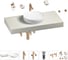 Комплект мебели для ванной комнаты с раковиной Wellsee Genuine Tree 201016239 1