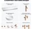 Комплект мебели для ванной комнаты Wellsee Genuine Tree с раковиной 201016079 8