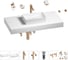 Комплект мебели для ванной комнаты с раковиной Wellsee Genuine Tree 201016984 1