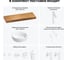 Комплект мебели для ванной комнаты с раковиной Wellsee Genuine Tree 201016040 8