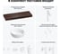 Комплект мебели для ванной комнаты с раковиной Wellsee Genuine Tree 201016060 8