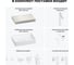 Комплект мебели для ванной комнаты с раковиной Wellsee Genuine Tree 201017200 8