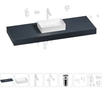 Комплект мебели для ванной комнаты с раковиной Wellsee Genuine Tree 201017120