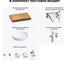 Комплект мебели для ванной комнаты Wellsee Genuine Tree с раковиной 201016166 8