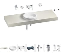 Комплект мебели для ванной комнаты с раковиной Wellsee Genuine Tree 201016006