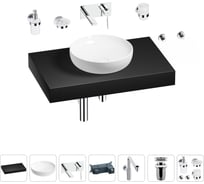 Комплект мебели для ванной комнаты с раковиной Wellsee Genuine Tree 201016226