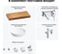 Комплект мебели для ванной комнаты Wellsee Genuine Tree с раковиной 201016286 8