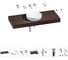 Комплект мебели для ванной комнаты с раковиной Wellsee Genuine Tree 201016426 1