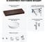 Комплект мебели для ванной комнаты с раковиной Wellsee Genuine Tree 201016426 8