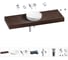 Комплект мебели для ванной комнаты с раковиной Wellsee Genuine Tree 201016546 1