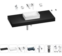 Комплект мебели для ванной комнаты с раковиной Wellsee Genuine Tree 201017096