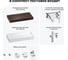 Комплект мебели для ванной комнаты с раковиной Wellsee Genuine Tree 201017746 8