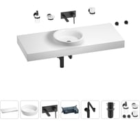 Комплект мебели для ванной комнаты Wellsee Genuine Tree с раковиной 201015967