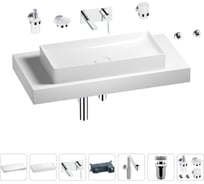 Комплект мебели для ванной комнаты с раковиной Wellsee Genuine Tree 201017766