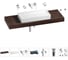 Комплект мебели для ванной комнаты с раковиной Wellsee Genuine Tree 201017986 1