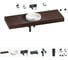 Комплект мебели для ванной комнаты с раковиной Wellsee Genuine Tree 201016067 1