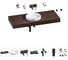 Комплект мебели для ванной комнаты с раковиной Wellsee Genuine Tree 201015947 1