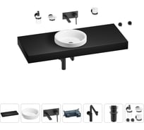 Комплект мебели для ванной комнаты Wellsee Genuine Tree с раковиной 201015987