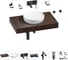 Комплект мебели для ванной комнаты с раковиной Wellsee Genuine Tree 201016187 1