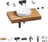 Комплект мебели для ванной комнаты Wellsee Genuine Tree с раковиной 201016167 1