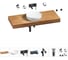 Комплект мебели для ванной комнаты Wellsee Genuine Tree с раковиной 201016407 1