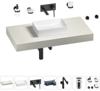 Комплект мебели для ванной комнаты с раковиной Wellsee Genuine Tree 201016932