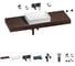 Комплект мебели для ванной комнаты с раковиной Wellsee Genuine Tree 201017627 1