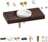 Комплект мебели для ванной комнаты с раковиной Wellsee Genuine Tree 201015828 1