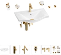 Раковина для ванной Wellsee Bisou в наборе 9 в 1 201007298
