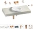 Комплект мебели для ванной комнаты с раковиной Wellsee Genuine Tree 201015769 1