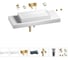 Комплект мебели для ванной комнаты Wellsee Genuine Tree с раковиной 201017888 1