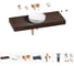Комплект мебели для ванной комнаты с раковиной Wellsee Genuine Tree 201016429 1