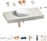 Комплект мебели для ванной комнаты с раковиной Wellsee Genuine Tree 201016249 1