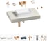 Комплект мебели для ванной комнаты с раковиной Wellsee Genuine Tree 201016844 1