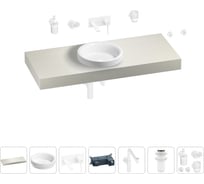 Комплект мебели для ванной комнаты с раковиной Wellsee Genuine Tree 201015890