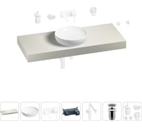 Комплект мебели для ванной комнаты с раковиной Wellsee Genuine Tree 201016370