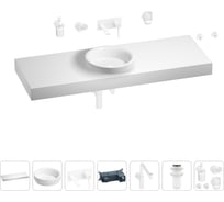 Комплект мебели для ванной комнаты Wellsee Genuine Tree с раковиной 201016090