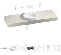 Комплект мебели для ванной комнаты с раковиной Wellsee Genuine Tree 201016010