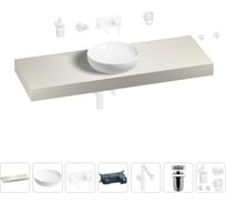 Комплект мебели для ванной комнаты с раковиной Wellsee Genuine Tree 201016490