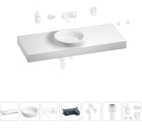 Комплект мебели для ванной комнаты Wellsee Genuine Tree с раковиной 201015970