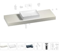 Комплект мебели для ванной комнаты с раковиной Wellsee Genuine Tree 201017570