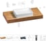 Комплект мебели для ванной комнаты с раковиной Wellsee Genuine Tree 201017370 1