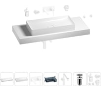 Комплект мебели для ванной комнаты Wellsee Genuine Tree с раковиной 201017890
