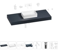 Комплект мебели для ванной комнаты с раковиной Wellsee Genuine Tree 201017040