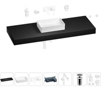 Комплект мебели для ванной комнаты с раковиной Wellsee Genuine Tree 201017190