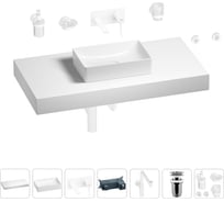 Комплект мебели для ванной комнаты с раковиной Wellsee Genuine Tree 201016995